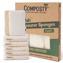 Load image into Gallery viewer, Composty® | All-in-One Loofah Scourer Eco Sponges
